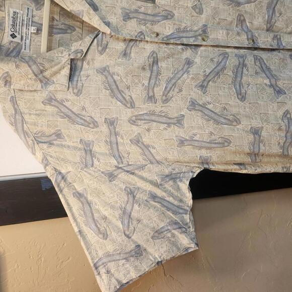 Columbia Sportswear Men's Short Sleeve Fish Shirt - Size XL - Picture 3 of 9